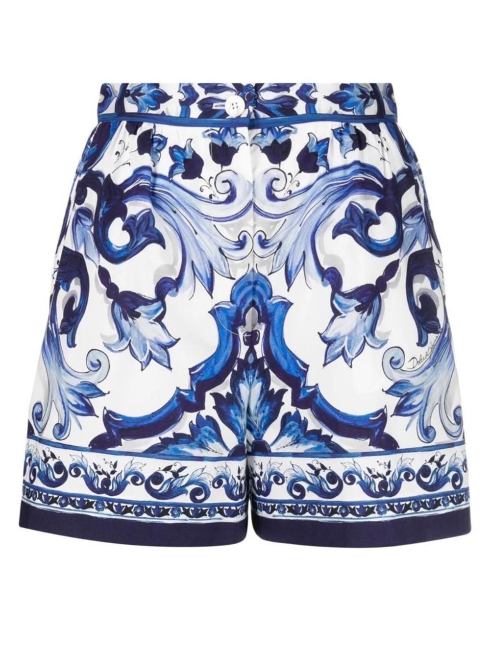 Dolce and Gabbana Blue Print Women's Shorts